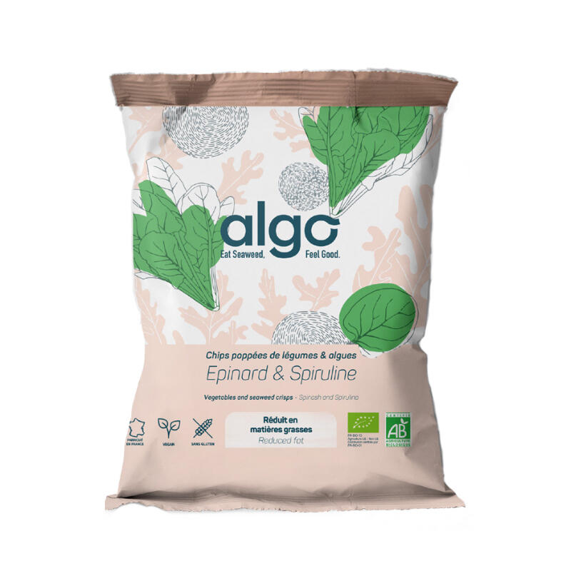 algo chips poppees epinard spiruline